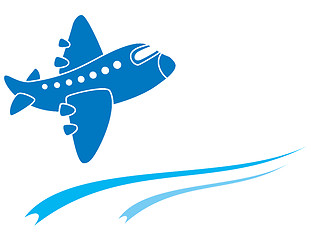 Image showing Blue aeroplane