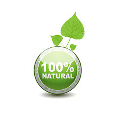 Image showing Ecology web push button icon. 100 percent 