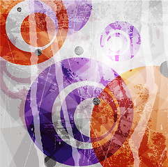 Image showing Retro modern abstraction in color. Abstract Vector Background