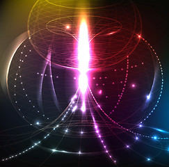 Image showing abstract  futuristic electric  power. vector background