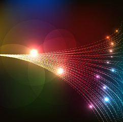 Image showing Abstract Optical Fibers