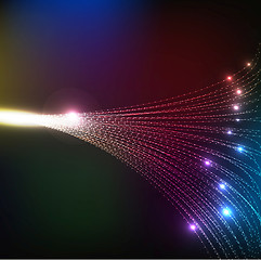 Image showing Abstract Optical Fibers