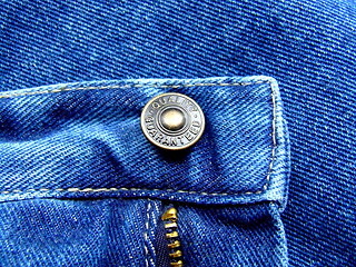 Image showing Jeans button