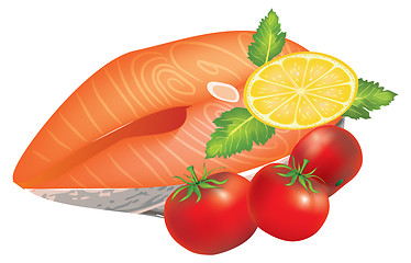 Image showing Salmon Steak