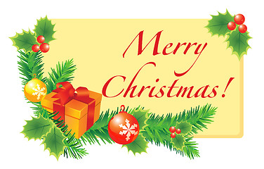 Image showing Vector Christmas card