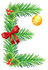 Image showing Ñhristmas Letter E