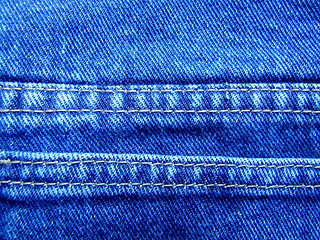 Image showing Jeans double stitch