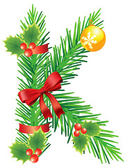 Image showing Ñhristmas Letter K