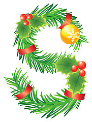 Image showing Ñhristmas Letter S