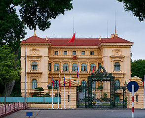 Image showing The presidential palace in Hanoi, Vietnam