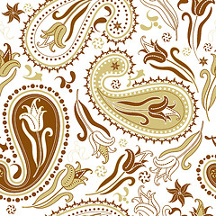 Image showing Repeating floral pattern