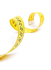 Image showing Yellow measuring tape 