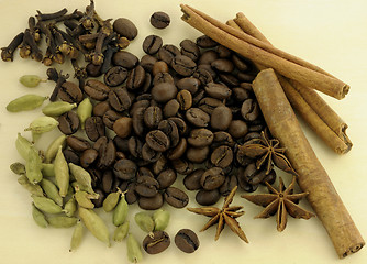 Image showing Coffee and spices 