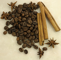 Image showing Coffee and spices 