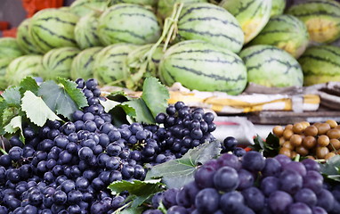 Image showing Blue Grapes