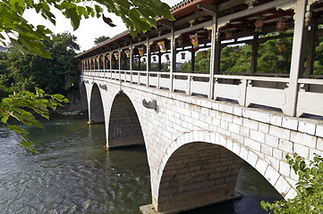 Image showing Chinese Arch stone bridge