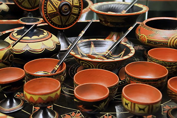 Image showing Chinese set of soup cup