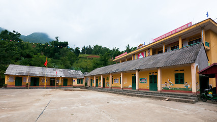 Image showing School building in Sapa Valley, Vietnam