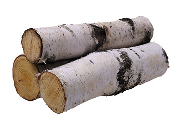 Image showing birch firewood