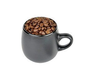 Image showing mug with coffee beans