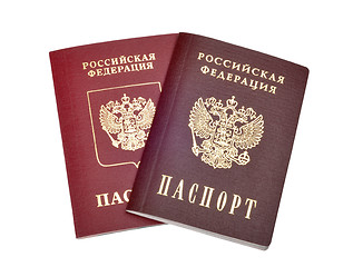 Image showing Russian passports , national and international type