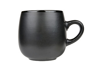 Image showing black pottery mug