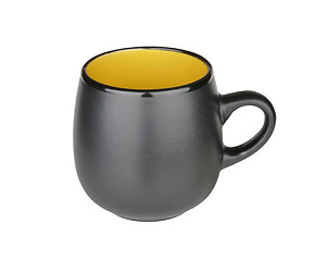 Image showing black pottery mug