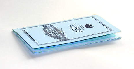 Image showing savings book on a white background