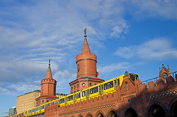 Image showing berlin oberbaumbruecke summer