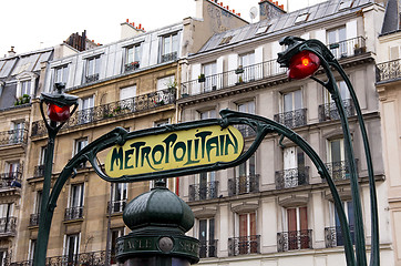 Image showing paris metro