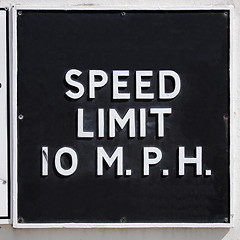 Image showing Speed limit sign