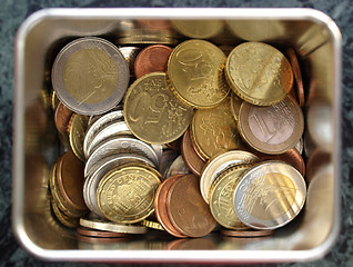 Image showing Euro coins