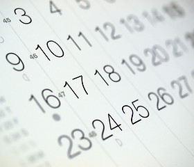 Image showing Calendar