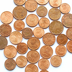 Image showing Euro coins