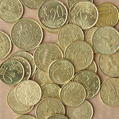 Image showing Euro coins