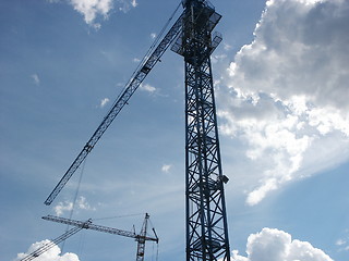 Image showing Building cranes