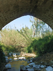 Image showing Under the bridge. Flasou. Cyprus