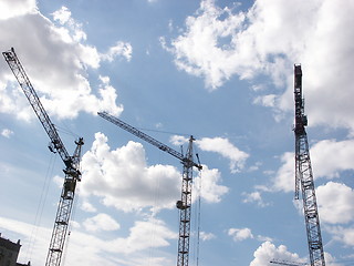 Image showing Building cranes