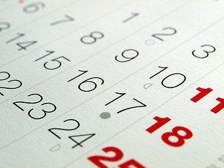 Image showing Calendar