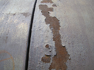 Image showing Rusted steel