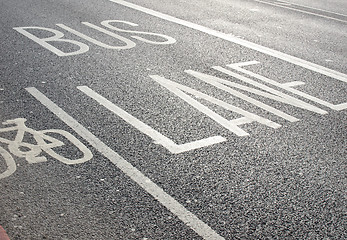 Image showing Bus lane