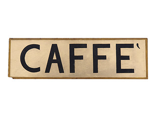 Image showing Caffe sign