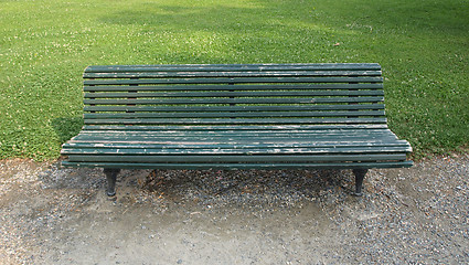 Image showing Wooden bench