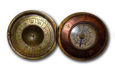 Image showing Ancient compass