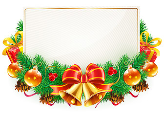 Image showing Christmas decorative frame