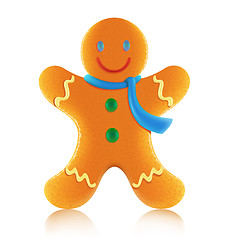 Image showing gingerbread man cookie
