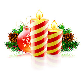 Image showing Christmas decorative composition