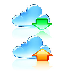 Image showing Cloud  Icons 