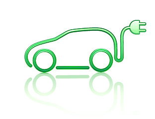 Image showing electric powered car symbol