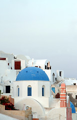 Image showing houses and church on cliff